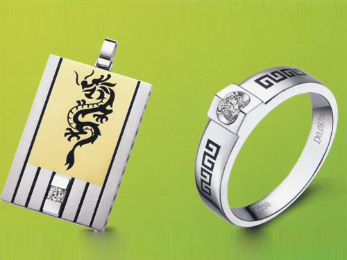 首饰内外侧镭射