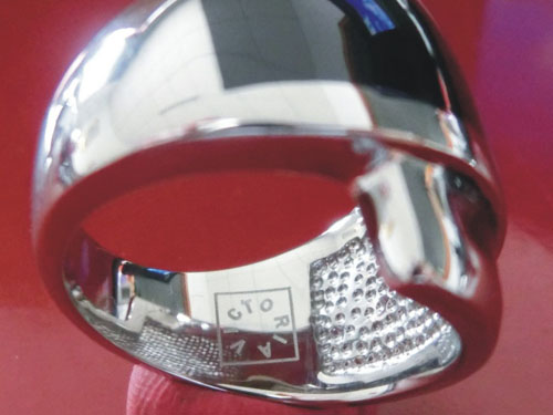 首饰内外侧镭射